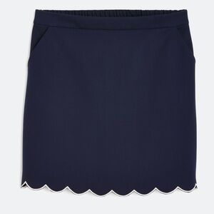 Skies are Blue navy scalloped skirt